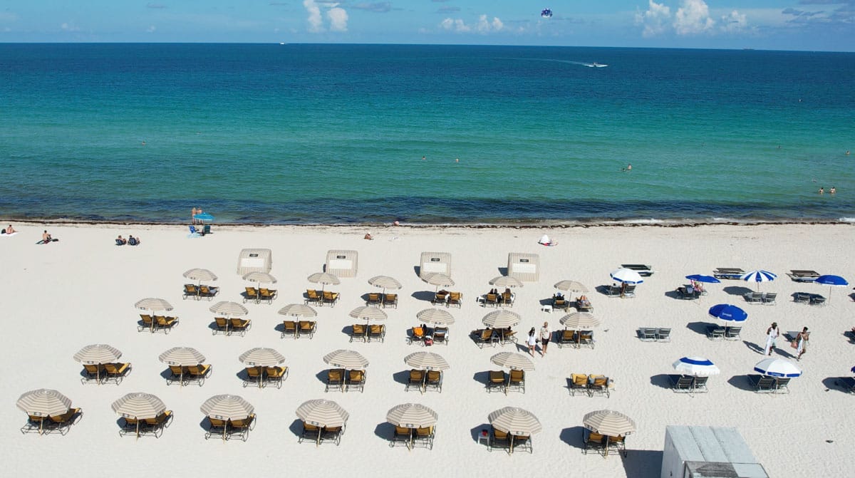 Private beach The National Hotel Miami Beach
