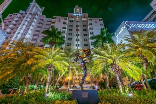 The National Hotel Miami Beach at night