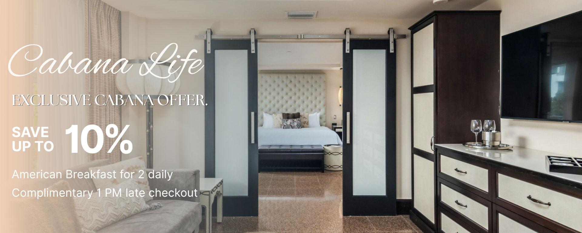Cabana Life Offer at the National Hotel Miami Beach